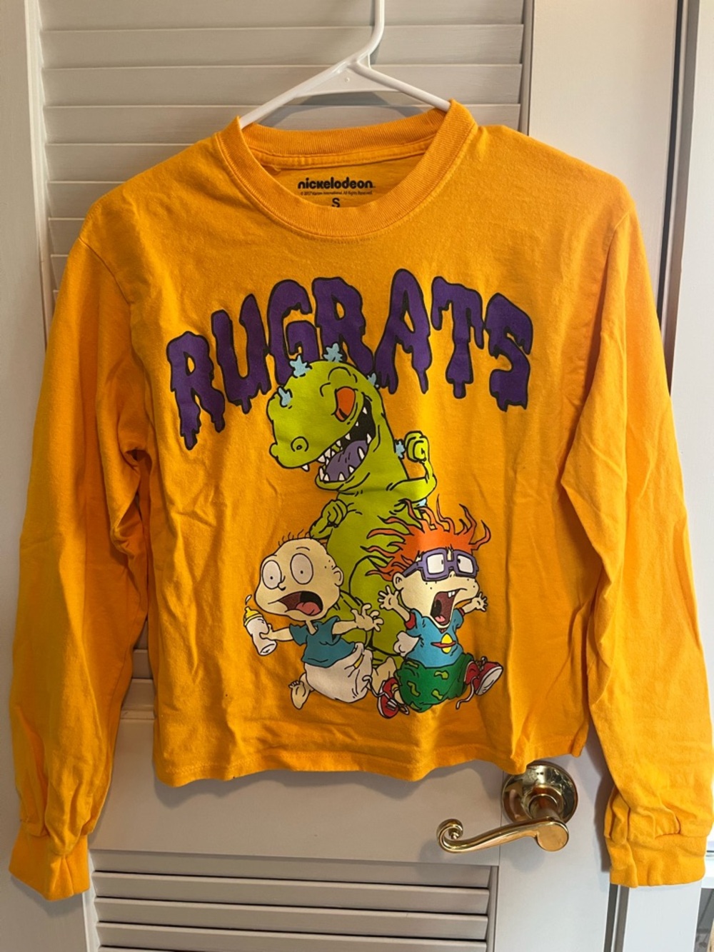 Nickelodeon Rugrats Bright Yellow Long-Sleeve Graphic Tee